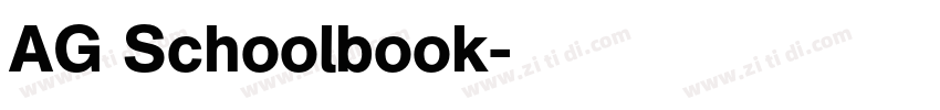 AG Schoolbook字体转换 AG Schoolbook字体转换